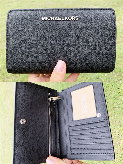 michael kors black women wallet|Michael Kors women's small wallets.